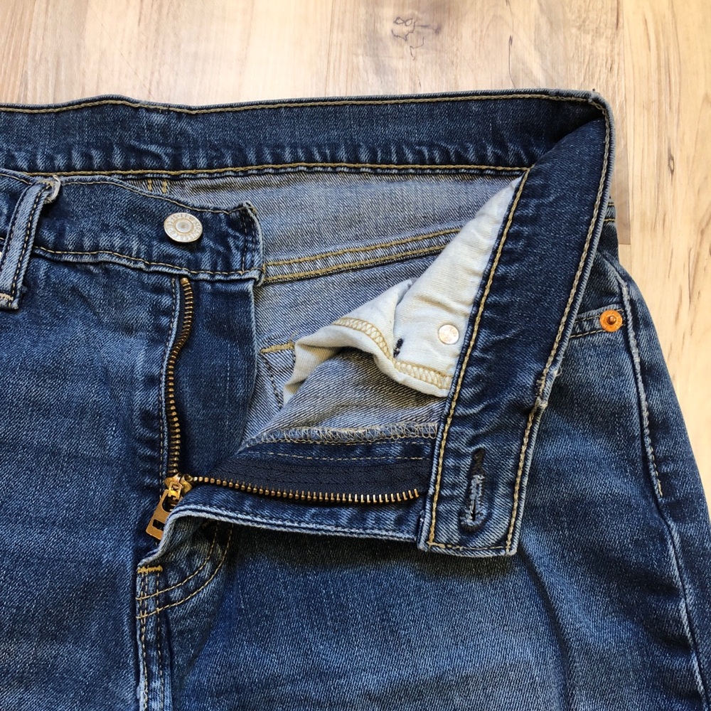 Levi's 18191 Men's Jeans 30 Blue Slim Straight Stretch Denim 27.5" Inseam - Picture 9 of 16